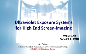 UltraViolet Exposure in screen imaging